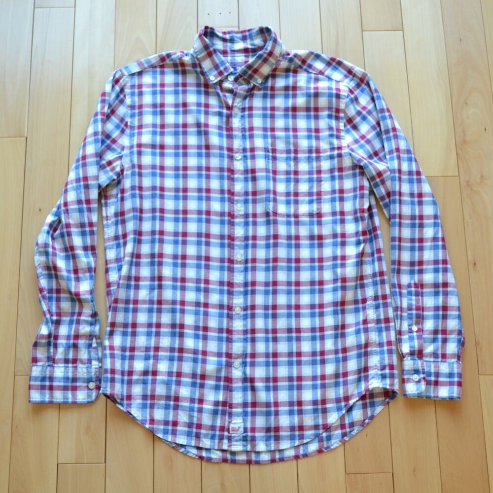 Vineyard Vines Murray Shirt Plaid Button Down Size M